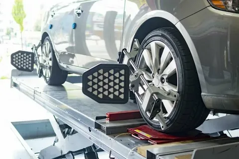 Wheel alignment service in Dubai
